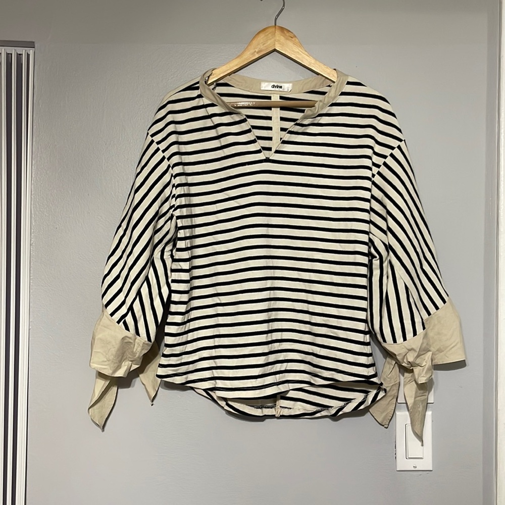 Striped Cotton Blouse